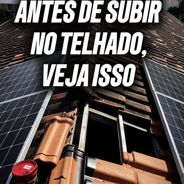 Reel da C&C com orientação de segurança para acesso ao telhado